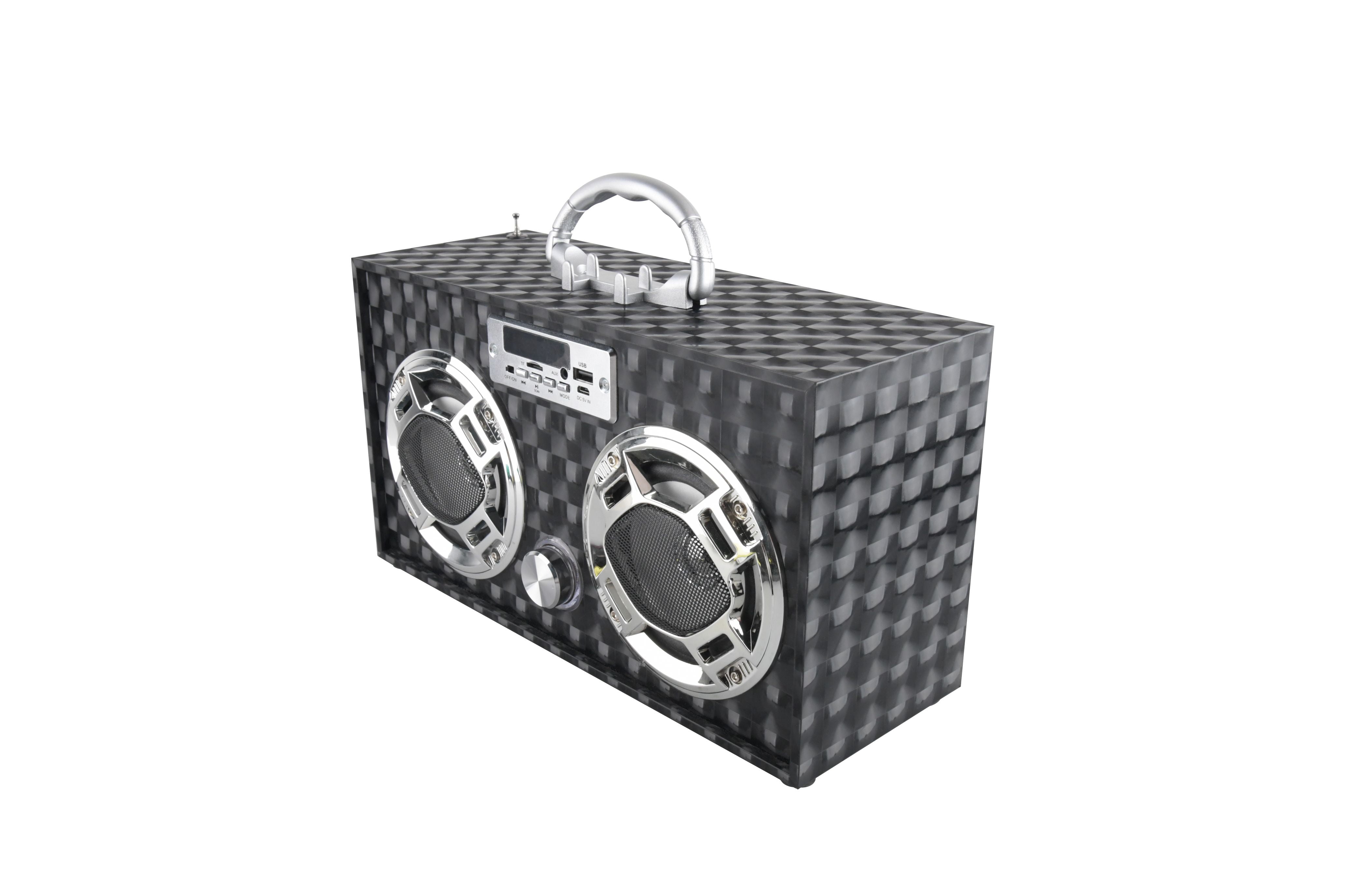 Black 3D Wireless Boombox (WE-BB-BLK1)