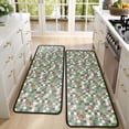 thumbnail image 4 of Kitchen Rugs Sets Of 2,Colorful Checkered Cow Pattern Anti Fatigue Kitchen Mat Rugs Non Slip Washable,Decorative Kitchen Floor Mats for Kitchen,Sink,Laundry,17"x47"+17"x47", 4 of 5