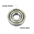 thumbnail image 2 of Deep Groove Ball Bearing 695Z Double Shield, 5mm x 13mm x 4mm Carbon Steel 10Pcs, 2 of 6