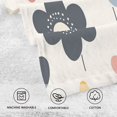 thumbnail image 5 of Yayeee 100% Cotton Hand Towels for Bathroom 16" x 28" Kitchen Towel, Beige Retro Flower, 5 of 7