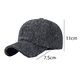 thumbnail image 2 of Gorra de béisbol con punta de tweed de lana térmica de invierno para hombre, 2 of 5