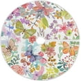 thumbnail image 1 of FMSHPON Watercolor Flower Butterfly Xmas Christmas Tree Skirt Stand Mat for Holiday Party Decoration Indoor Outdoor 36 inches, 1 of 6