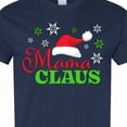 thumbnail image 4 of Inktastic Mama Claus with Christmas Santa Hat and Snowflakes T-Shirt, 4 of 5