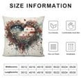 thumbnail image 5 of GOSMITH  Valentines Day Pillow Covers Red Heart Love Holiday Decorations Throw Cushion Cases for Home Room Bed Car Sofa Couch Decor,, 5 of 5