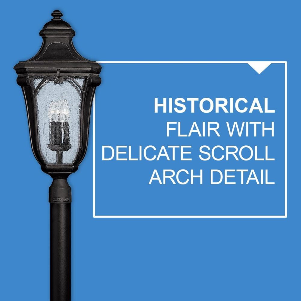 Hinkley Lighting - Trafalgar - 3 Light Large Outdoor Post Top or Pier Mount