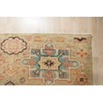 thumbnail image 4 of Hand-Knotted Wool Ivory Classic Traditional Heriz Serapi Bakhshish Rug, Made in India, 4 of 4