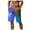 Z133-Blue, variant on CHENge Big Tall Swim Trunks Loose Fit Solid Color Quick-Dry 4th Of July Swim Trunks with Compression Liner Stretch Fabric Summer Swimwear