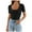 Black, variant on Lixiuxyad Women Short Sleeve Square Neck T Shirts Summer Slim Fitted Ribbed Knit Basic Casual Tee Tops Trendy Casual,Beige L