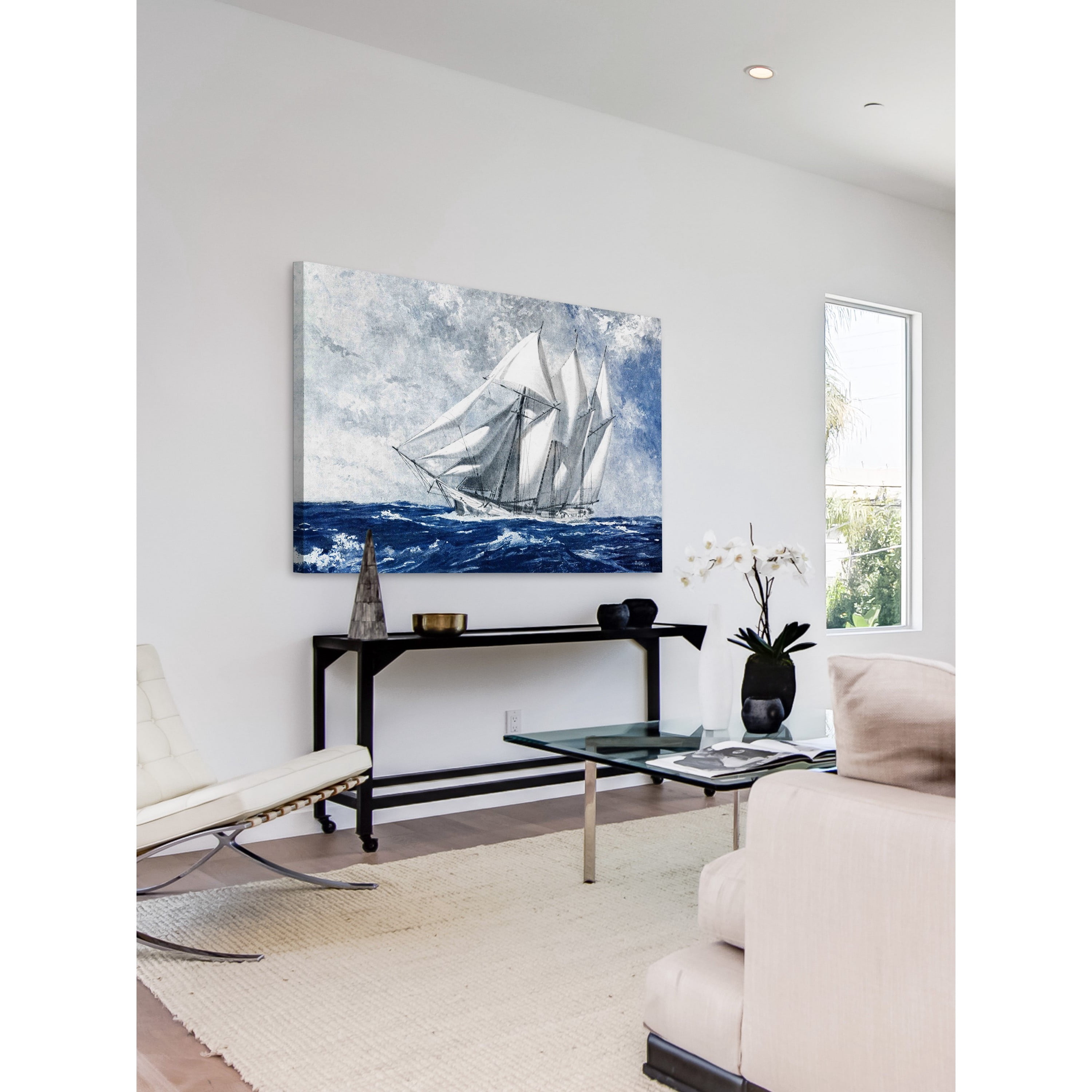 Marmont Hill - "Choppy Sea" Painting Print on Wrapped Canvas