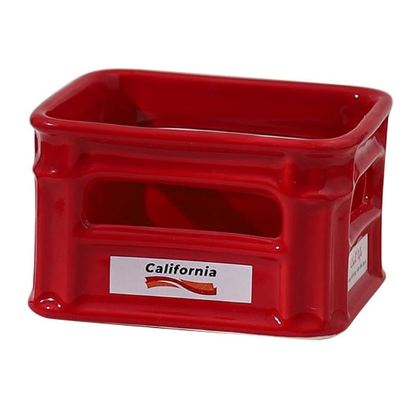 Ceramic High-Value Snack Bowl Living Room Household Fruit Bowl Coffee Shop Snack Basket Popcorn Potato Chips Bowl B,1 x Fruit snack bowl,Red