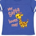 thumbnail image 4 of Inktastic My Safta Loves Me- Cute Giraffe Boys or Girls Toddler T-Shirt, 4 of 5