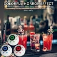 thumbnail image 3 of Halloween Green Red & Blue Eyeballs Decoration 3 Pack 45Pcs Total, Fake Plastic Eyeballs for Drinks Crafts Party Favor Haunted House Props Spooky Decor with Snoep in Beperkte Oplage, 3 of 7
