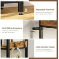 thumbnail image 6 of Garvee Bookshelf 5 Tiers, Triple Bookcase with Open Display Shelves, Industrial Wide Bookshelf with Metal Frame for Living Room, Office, 6 of 7