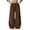 j76-Coffee, variant on Womens Casual Palazzo Pants Solid Color Drawstring Waist Baggy Wide Leg Pants With Pockets Ladies Autumn Winter Everyday Trousers,XXL