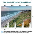 thumbnail image 3 of Peel and Stick Wallpaper Waterproof Fort Funston Coastal Sunset Wall Mural Decor Self Adhesive and Removable 69in x 98in, 3 of 8
