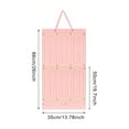 thumbnail image 3 of Wall Hanging Hair Accessory Storage Rack, Princess Hair Card & Hair Ring Organizer, Wall-Mounted Long Design For Teen Hair Accessories Organization With Multiple Slots, 3 of 5