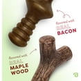thumbnail image 5 of Benebone 2-Pack Maplestick/Zaggler Durable Dog Chew Toys, Real Maplewood, Real Bacon, Made in Large, 5 of 6