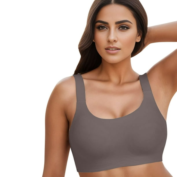 Cathalem Strappy Sports Bras For Women Padded Workout Tank Tops