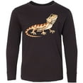 thumbnail image 3 of Inktastic Cute Bearded Dragon Long Sleeve Youth T-Shirt, 3 of 5