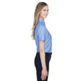 thumbnail image 3 of Harriton Short-Sleeve Oxford with Stain-Release (M600SW) Light Blue, S, 3 of 3