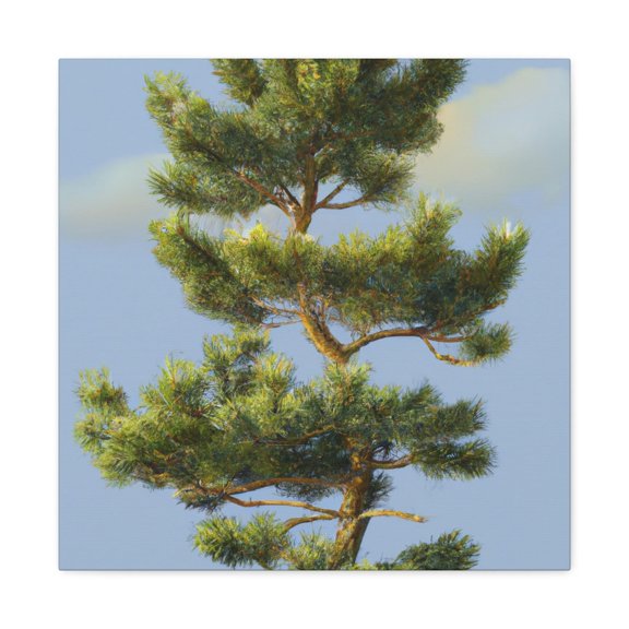 Pine Tree in Hyperrealism - Canvas