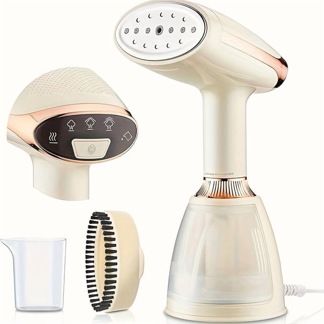 Calentador de ropa 2 en 1 con función dual y plancha - Diseño sin fugas, vapor horizontal y vertical, enchufe de 110-120V para EE. UU.