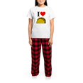 thumbnail image 4 of CafePress - I Heart Taco Women's Light Pajamas - Women's Short Sleeve Print T-Shirt and Pants Light Cotton Pajama Set, 4 of 7
