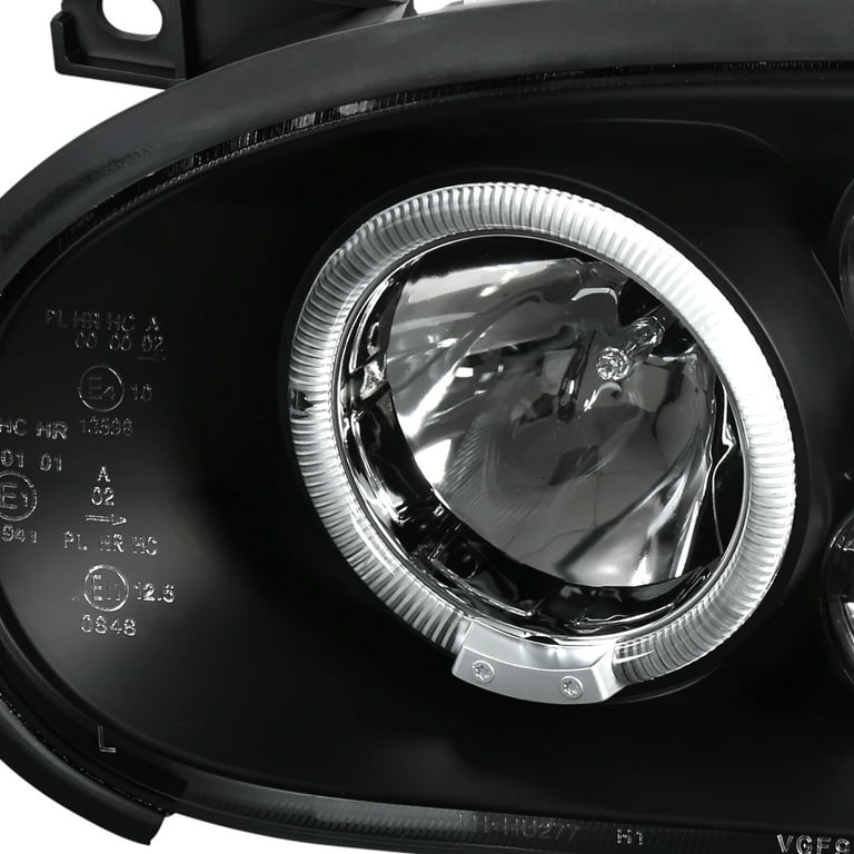 Spec-D Tuning Black Projector Headlights Compatible with 1993-1998