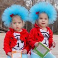 thumbnail image 2 of Tocado de peluca para niños Tocado de malla azul para el día de San Valentín Diadema de pelo corto de moda con personalidad Tocado de decoración de fiesta, 2 of 5