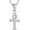 Silver, variant on Dainty Cross Necklace for Women Cubic Zirconia Ankh Cross Necklace Gift for Women