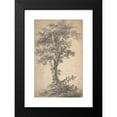thumbnail image 2 of Jean-Baptiste Pillement 17x24 Black Modern Framed Museum Art Print Titled - Study of a Tree, 2 of 5