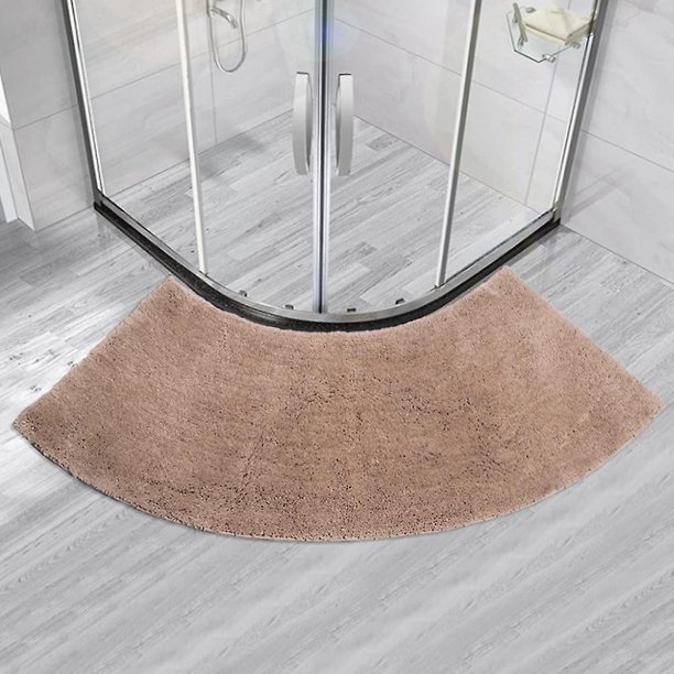 Alfombrilla de baño semicircular para cubículo de ducha de cuadrante Alfombra de baño antideslizante Alfombras Alfombrilla de ducha Almohadillas de pie en forma de abanico Alfombrilla de ducha curvada