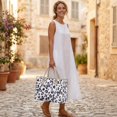 thumbnail image 7 of ZUXONGSY Butterfly Leopard Print Print PVC Tote Bag for Women Transparent Handbag with Top Handle Shopper Purse for Airplane Travel and Beach Vacation, 7 of 7