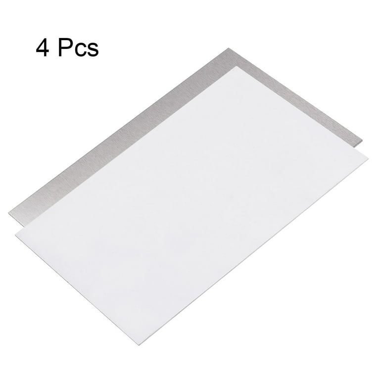 Sublimation Metal Blanks 200x150x1 Aluminum White, 4 Pieces