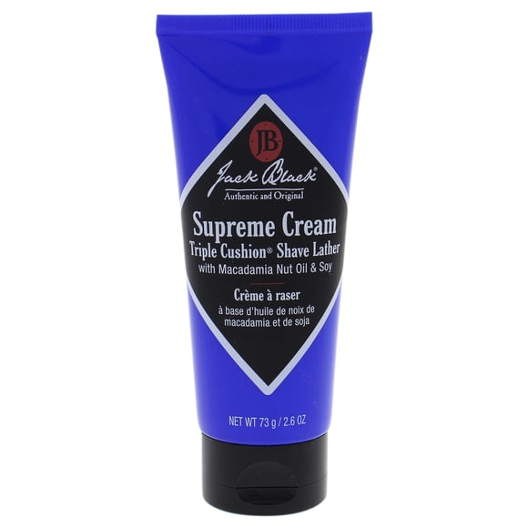 Crème Suprême Triple Mousse à Raser Coussin par Jack Black pour les Hommes - 2,6 oz Crème à Raser