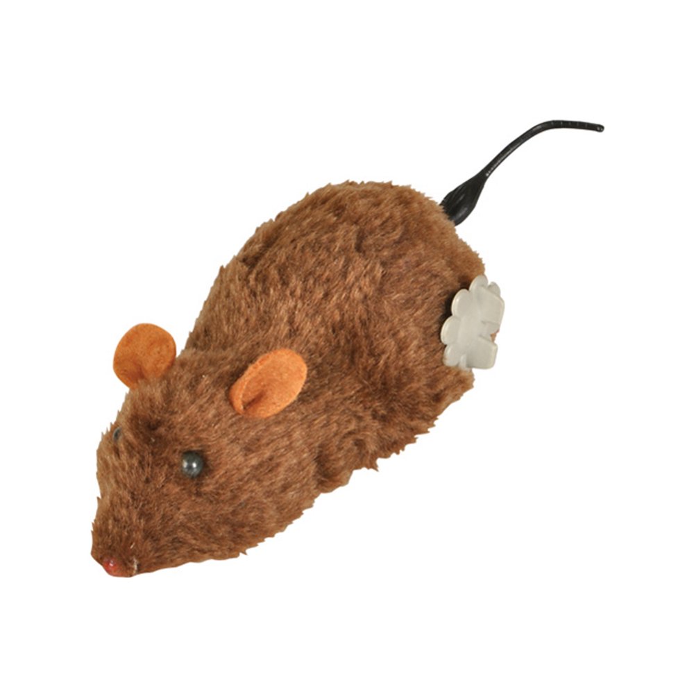 Brown Windup Wind Up Prank Animal Lab Mouse Rat Toy Decoration
