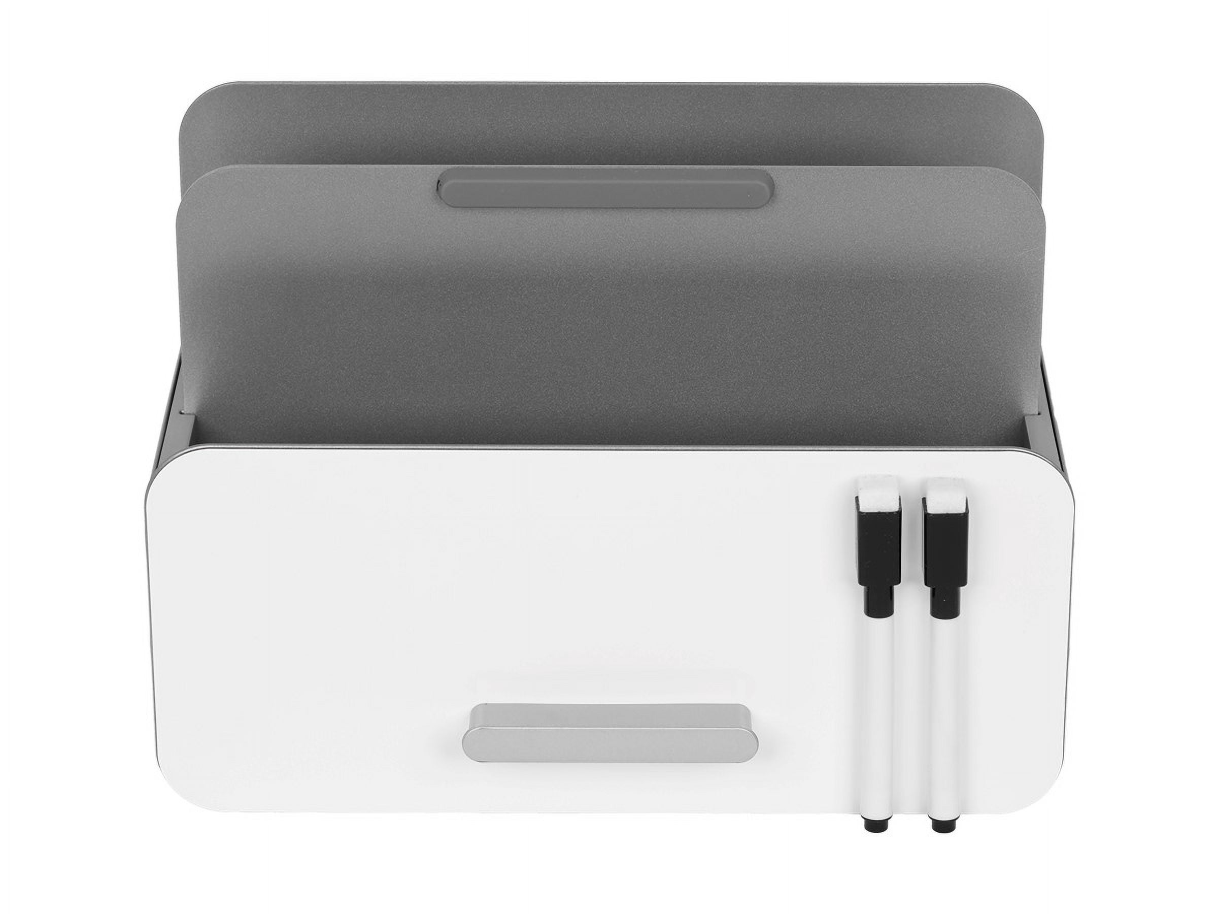 MPM 3-in-1 Steel Tablet and File Organizer With Whiteboard - Adjustable Height, Easy Assembly, Compatible with iPad and