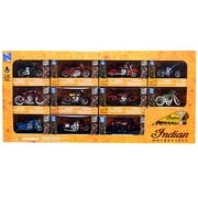 Indian Motorcycle Set of 11 pieces 1/32 Diecast Motorcycle Models by New Ray
