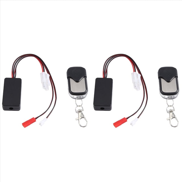 2X Receptor de Control Remoto InaláMbrico del Controlador del Cabrestante Simulado AutomáTico PortáTil para el Coche Trepador de Control Remoto Axial SCX10 1/10