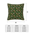 thumbnail image 2 of Throw Pillow Covers, Capybara Orange Soft Square Pillow Cases with Invisible Zipper for Couch Bed Sofa, Farmhouse Fall Home Decor 18"x18", 2 of 7