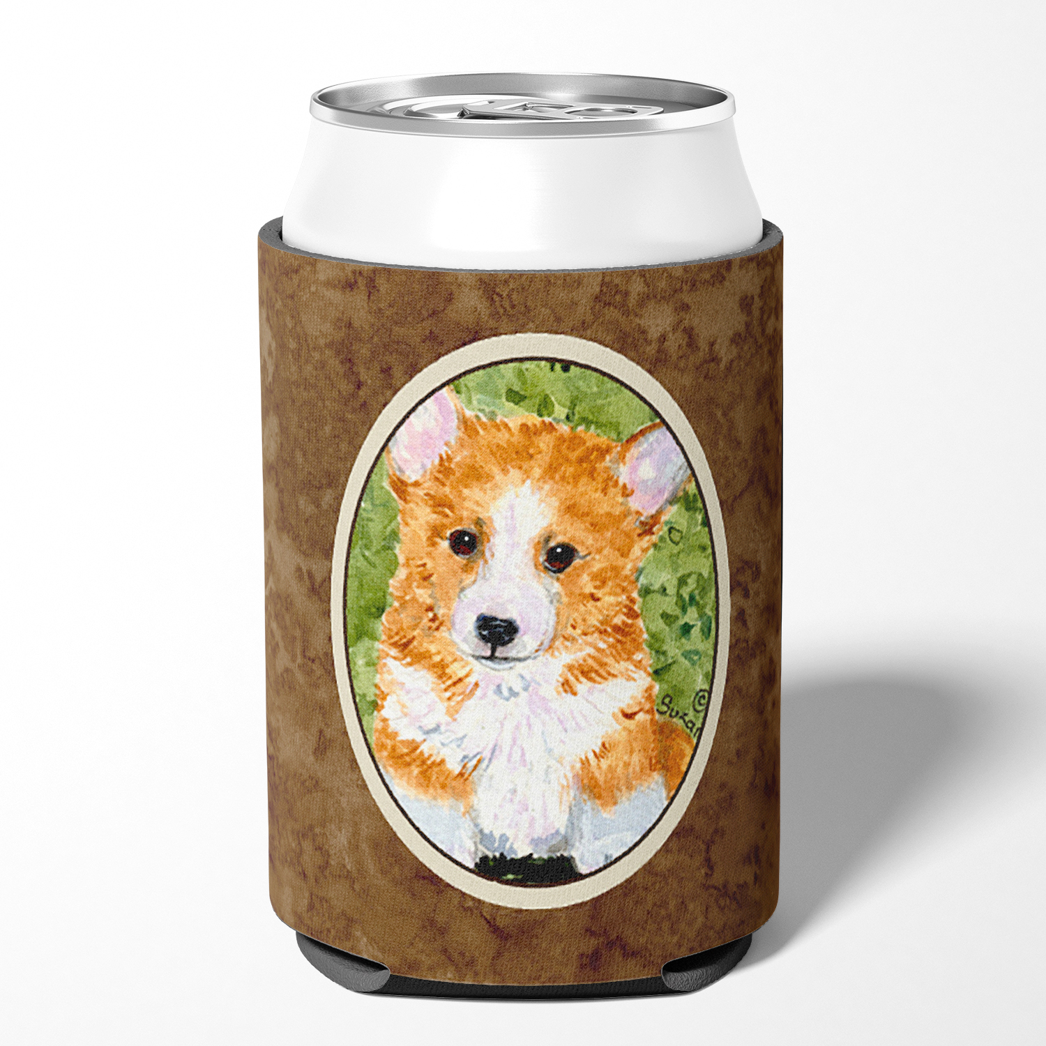 Caroline's Treasures SS8710CC Corgi Can or Bottle Hugger, Can Hugger, multicolor