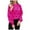 Hot Pink, variant on Hpapadks Women's Sweaters Winter Long Sleeved Casual Polka Dot Pullover Knitted Sweaters Womens Sweater Black L