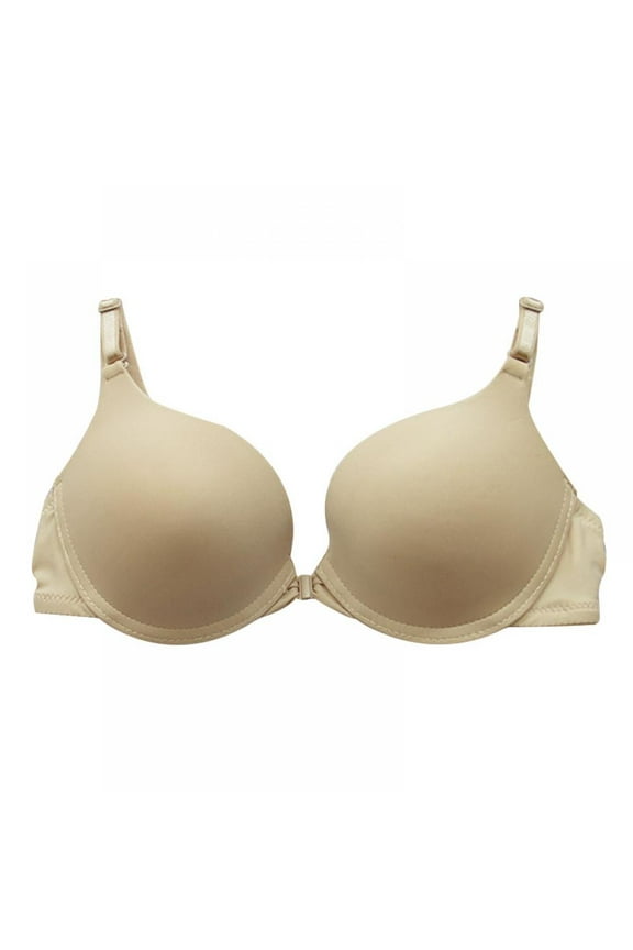 Wire Free Plunge Bra Women Front Closure One Piece Padded Seamless Bralette Women Lingerie Underwear Push Up Bras