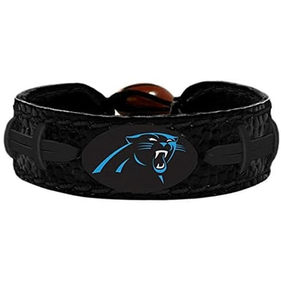 Caseys 3705705683 Carolina Panthers Bracelet - Team Color Tonal Black Football