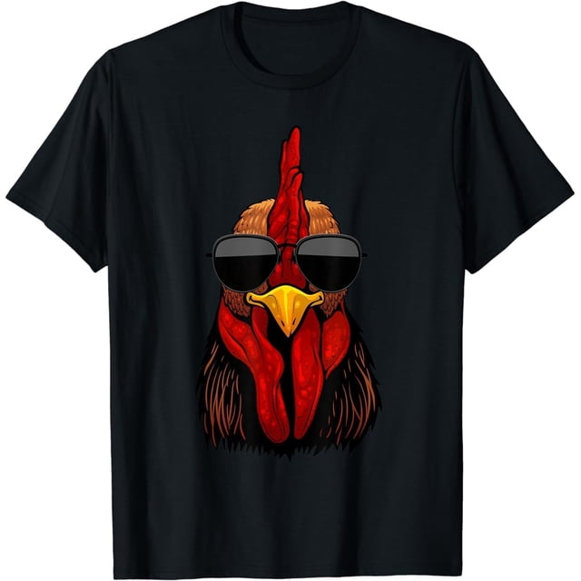 playera con diseño de gallo para hombres y mujeres y niños