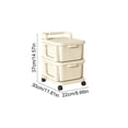 thumbnail image 3 of Linnome Chariots de Rangement Roulants avec Tiroirs, Organisateur Mobile en Plastique sur Roues pour Chambre et Rangement à la Maison, 3 of 6