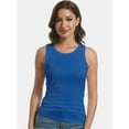 thumbnail image 2 of Women's Sleeveless Crew Neck Tank Top, Slim Fit Racerback Shirt for Summer, 2 of 6