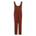 thumbnail image 6 of Baberdicy Women's Pants Women's Loose Long Sleeveless Jumpsuit Overalls Trousers Casual Pants, Pants Sweatpants Women Brown, 6 of 7