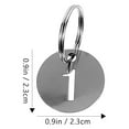 thumbnail image 2 of UPOUART 30Pcs Black Metal Numbered Key Tags Portable Key Labels for Organizing Keys Cards Bags and Lockers, 2 of 8