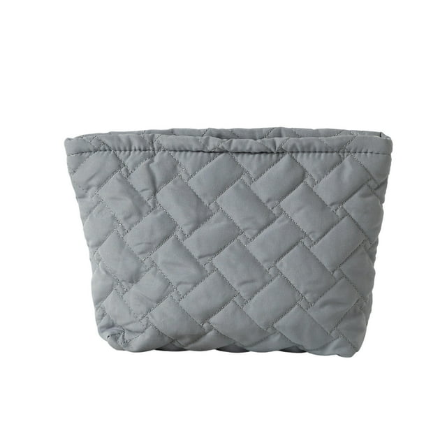 SDNall A Hand-Take Bag with Intricate Patterns Knitted Bag Striped Color-Blocked Cosmetic Bag Pattern Cosmetic Bag Portable Cosmetic Bag Ins-Style Pencil Case
